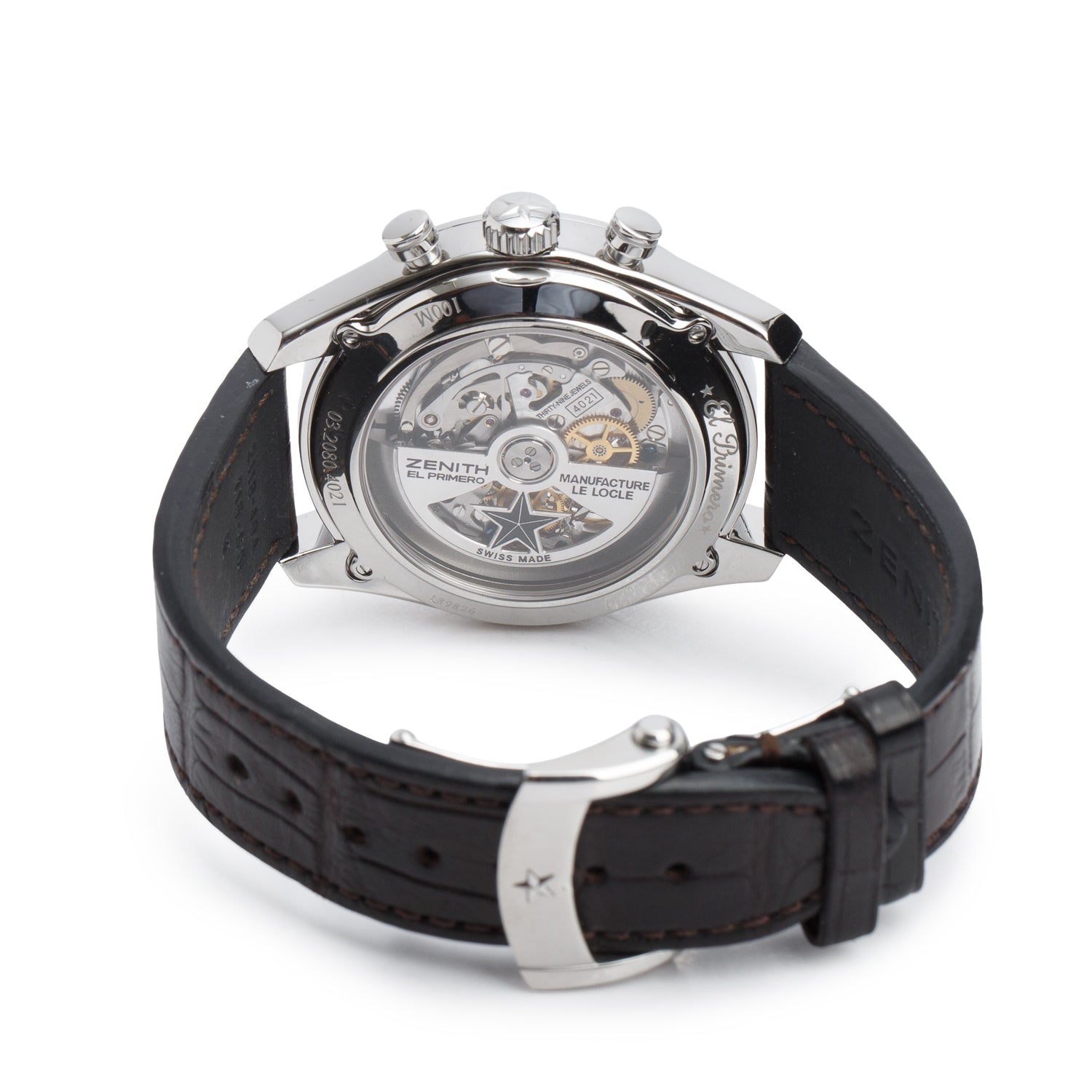 Zenith Stainless Steel El Primero Chronomaster 42 MM Automatic Chronograph Watch Silver Dial w/ Box