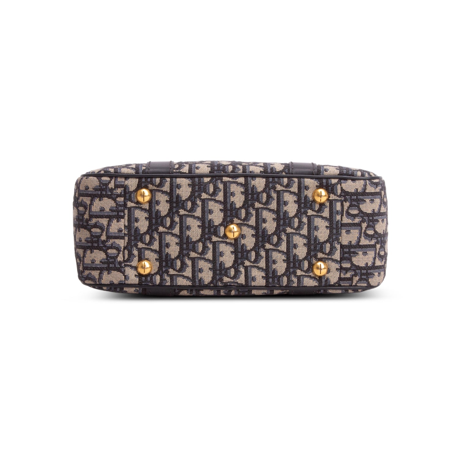 Christian Dior 2024 Navy Oblique Medium D-Vibe Bowling Bag