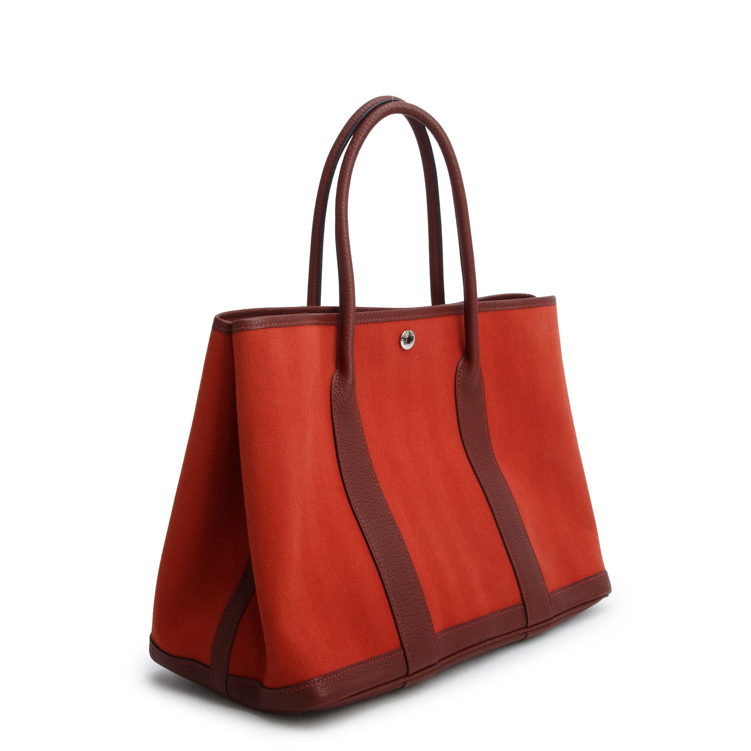 Hermes Rouge Duchesse/Rouge H Toile Negonda Garden Party Tote 36