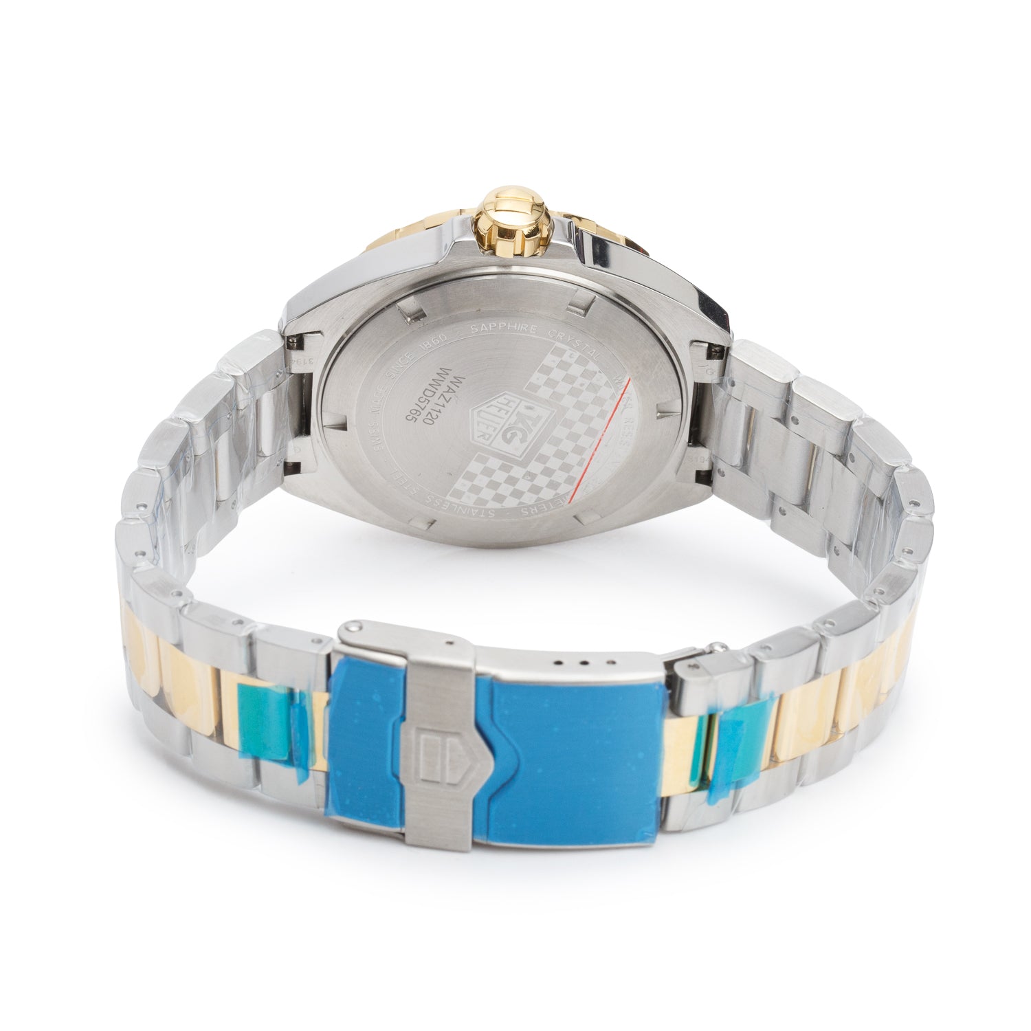 Tag Heuer Two-Tone Stainless Steel Formula 1 41 MM Quartz Watch Blue Dial WAZ1120 w/ Box