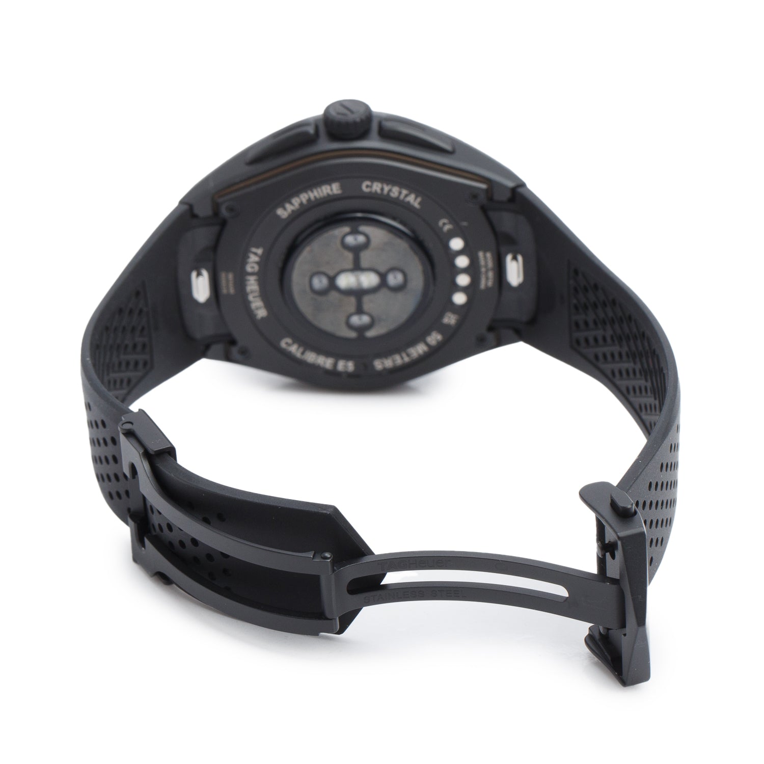 Tag Heuer 2025 Black DLC Titanium Connected Calibre E5 45 MM Digital Smart Watch SBT8A80.BT6293 w/ Box, Papers & Charger