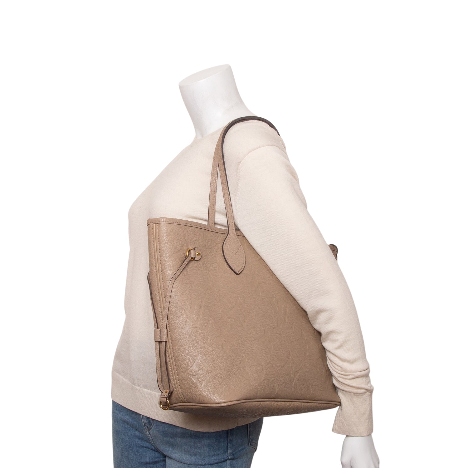 Louis Vuitton Turtledove Empreinte Monogram Giant Neverfull MM
