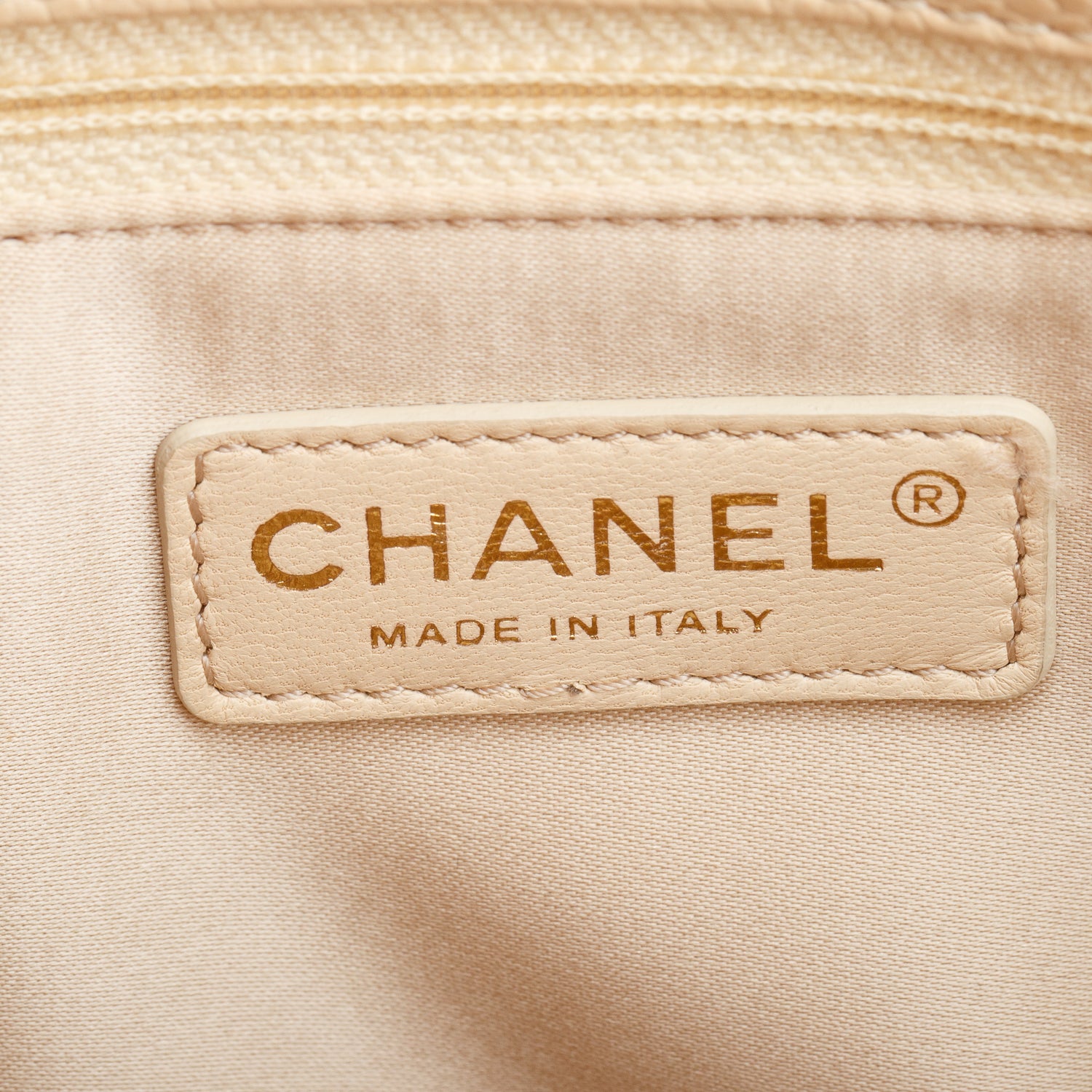 Chanel Beige Caviar Leather Grand Shopping Tote (GST) w/ Box & Authenticity Card