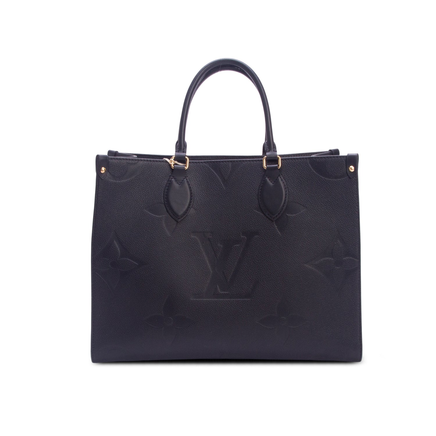 Louis Vuitton 2025 Black Empreinte Monogram Giant OnTheGo MM w/ Box & Receipt