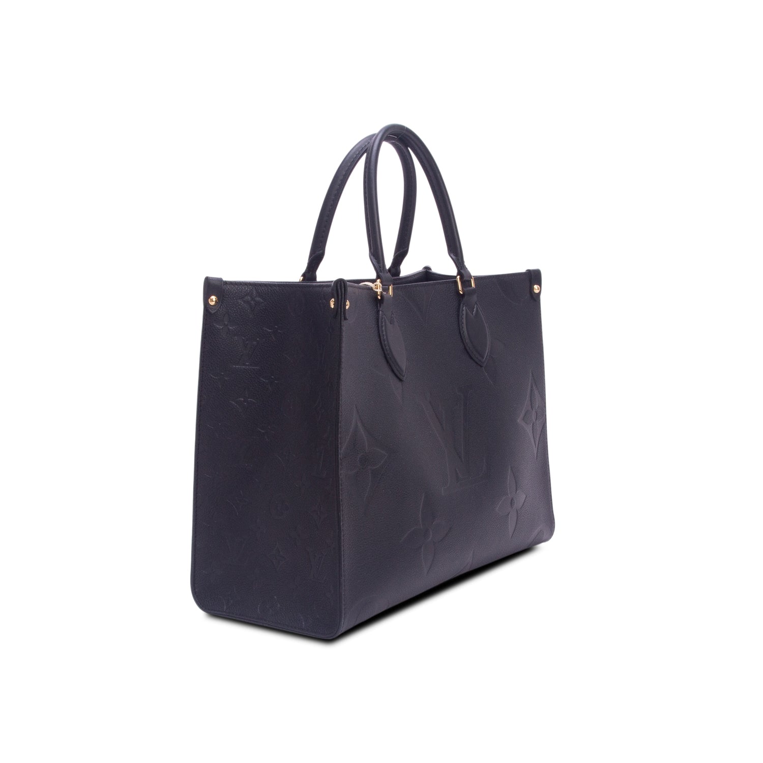 Louis Vuitton 2025 Black Empreinte Monogram Giant OnTheGo MM w/ Box & Receipt