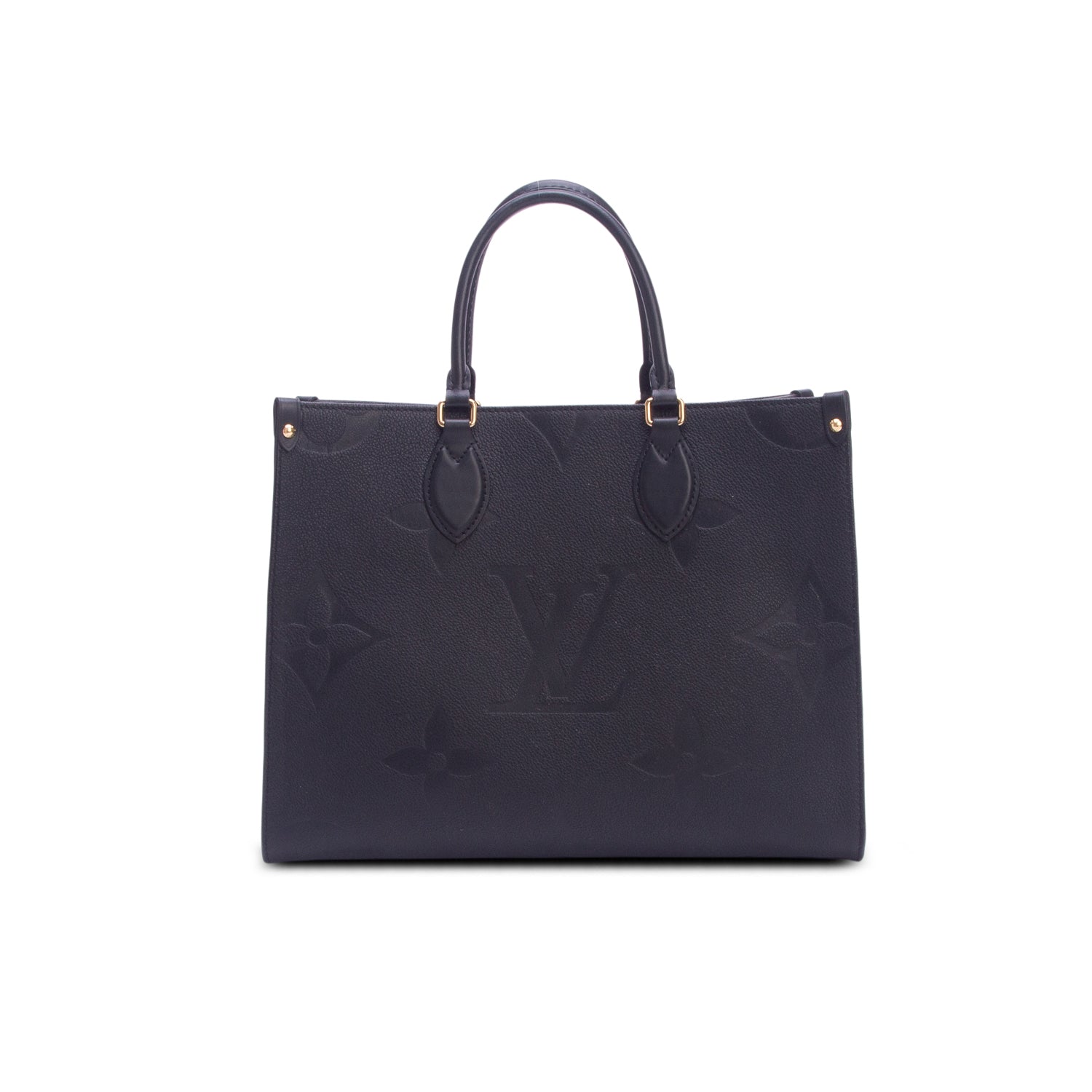 Louis Vuitton 2025 Black Empreinte Monogram Giant OnTheGo MM w/ Box & Receipt