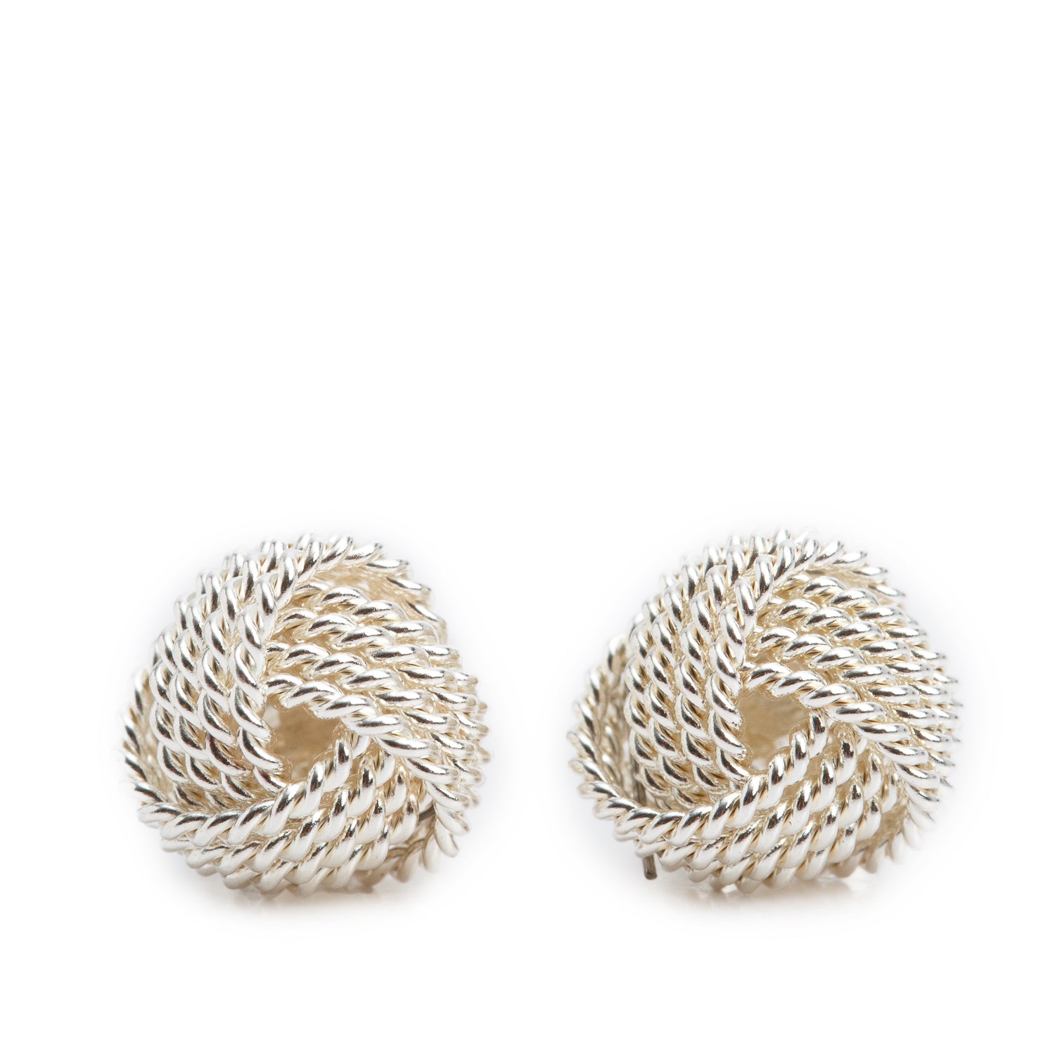 Tiffany & Co. Sterling Silver Twist Knot Earrings