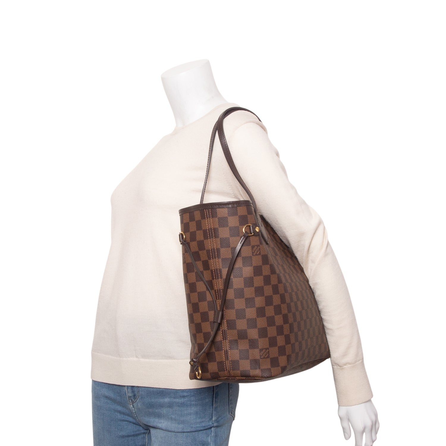 Louis Vuitton Damier Ebene Neverfull MM w/ Box