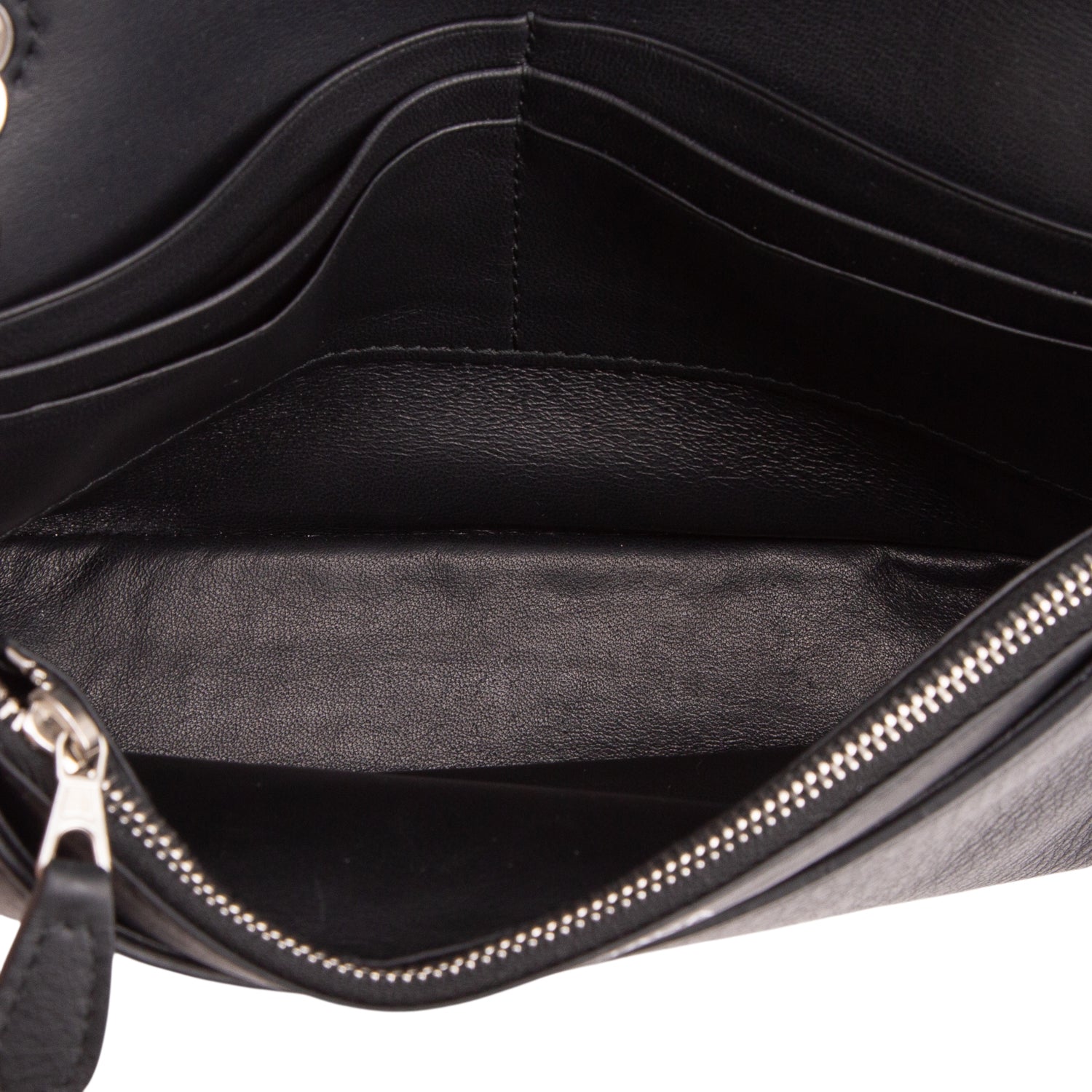 Balenciaga Black Calfskin Everyday Wallet on Chain