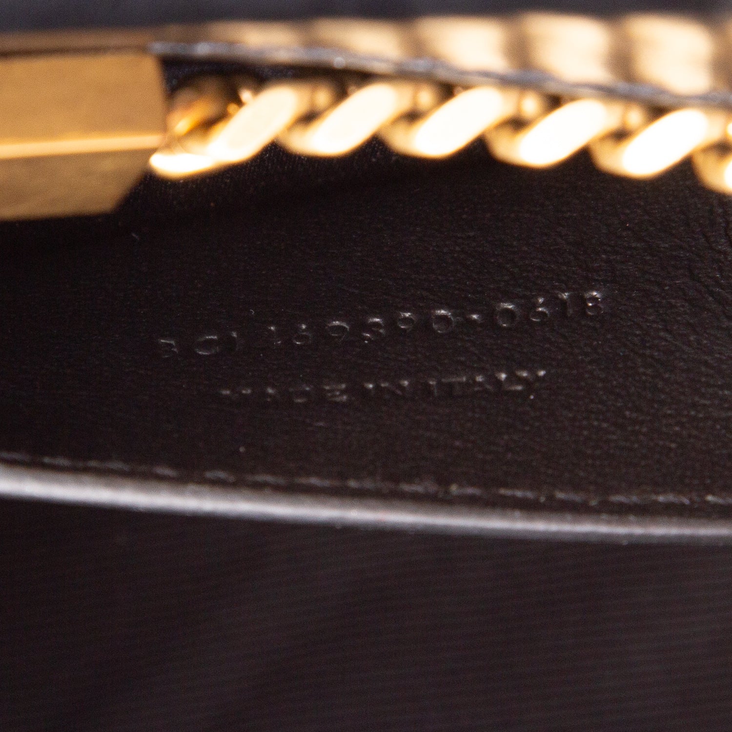 Saint Laurent Black Patent Leather Small Kate Chain Bag
