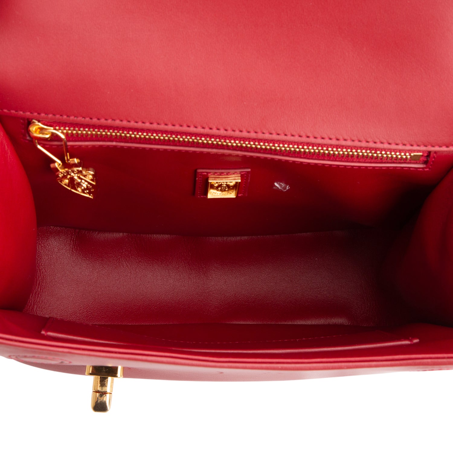 Gucci Navy/Red Calfskin Equestrian Shoulder Bag