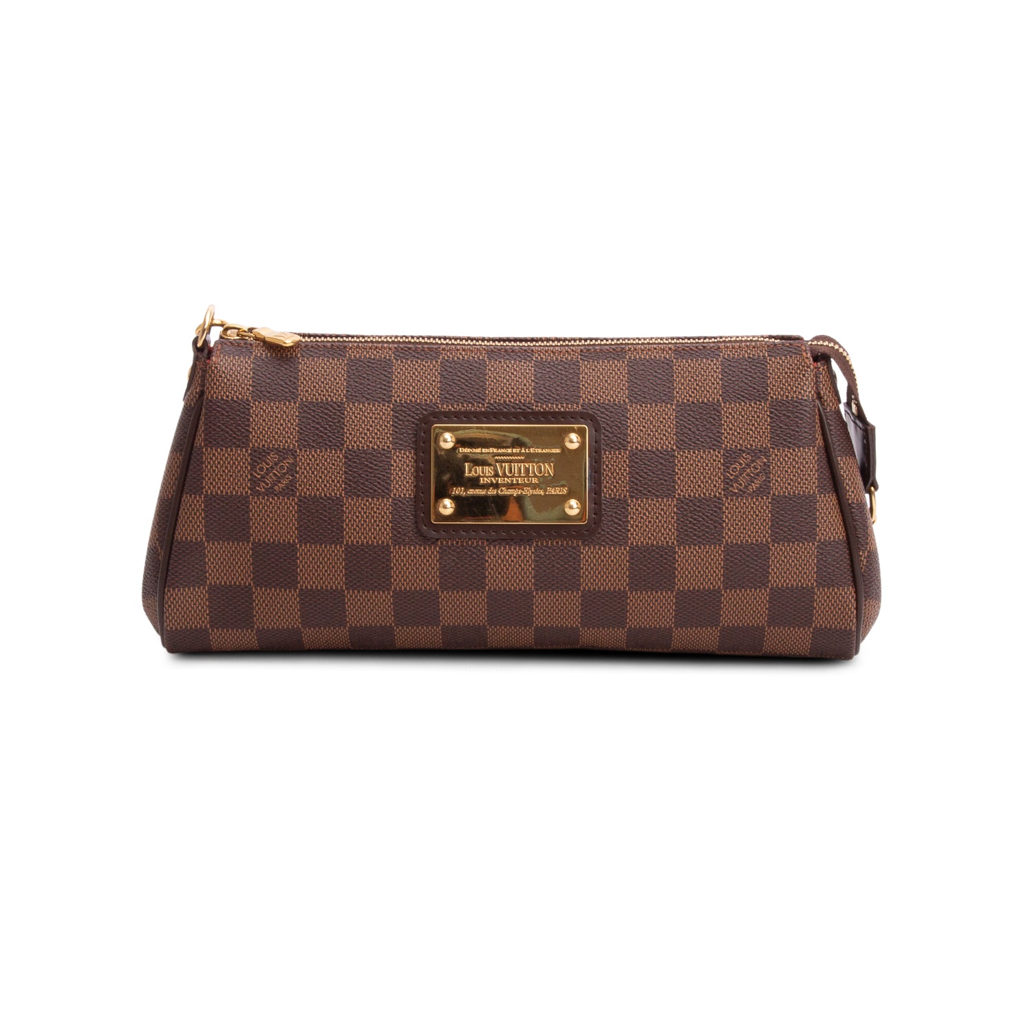 Louis Vuitton Damier Ebene Eva Clutch w/ Straps