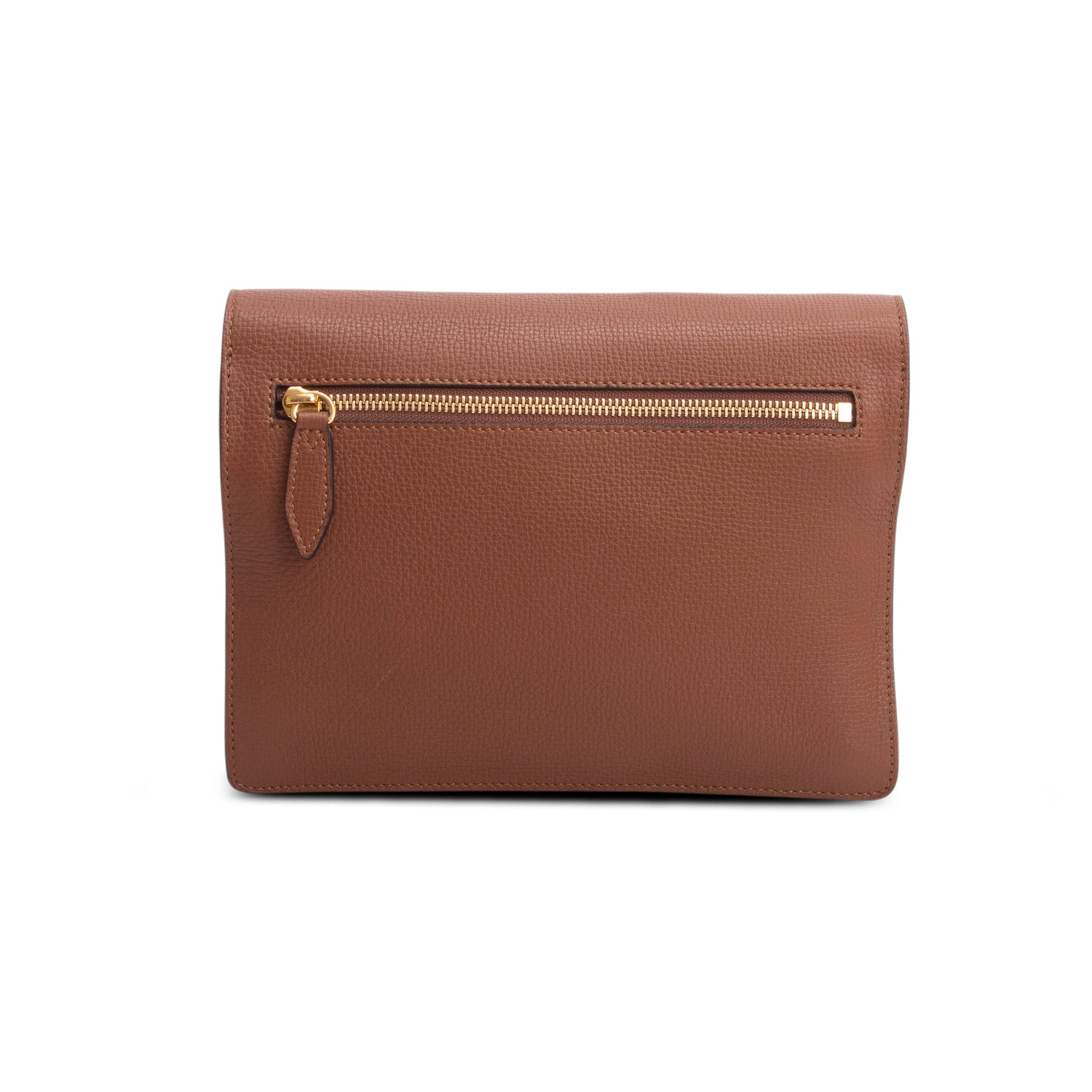 Burberry Brown Derby Calfskin House Check Small Macken Crossbody Bag
