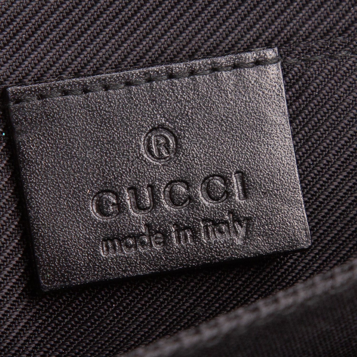Gucci Black GG Canvas Baguette