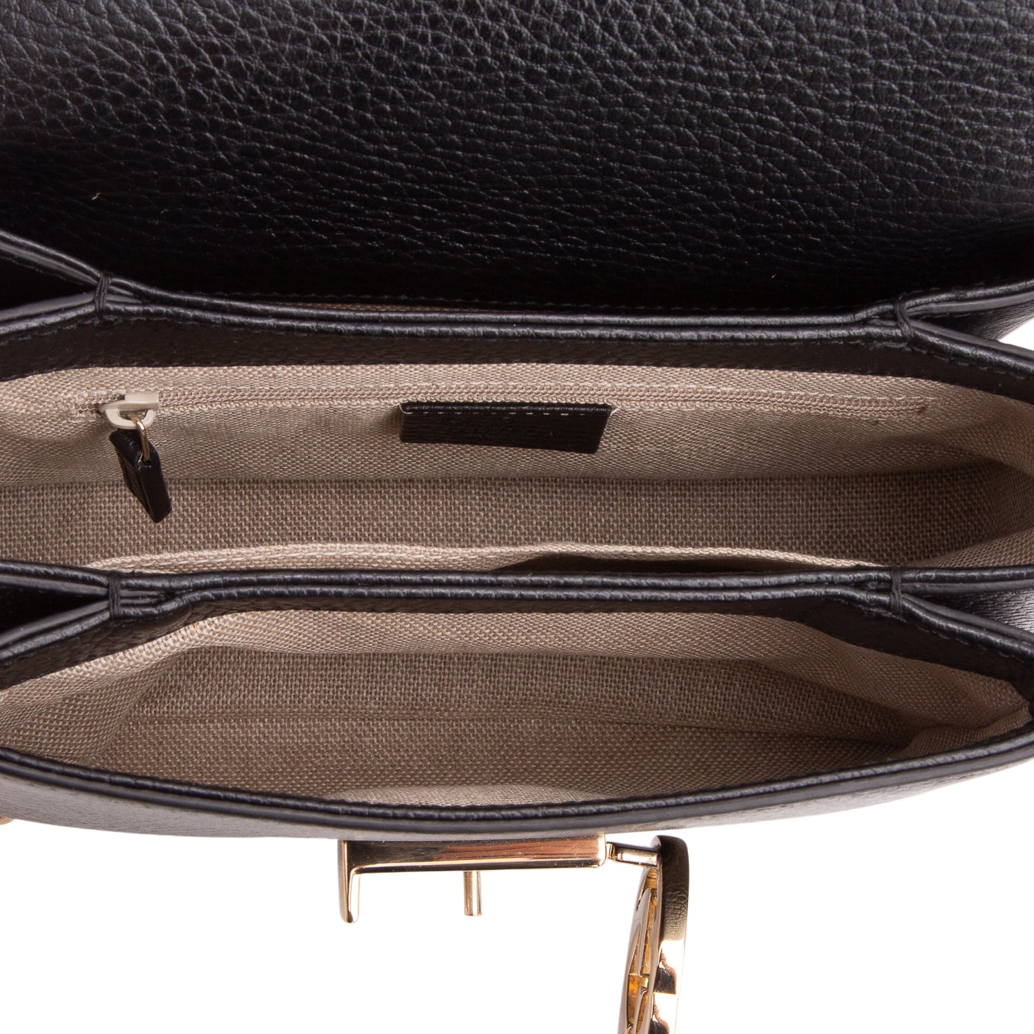 Gucci Black Dollar Calfskin Interlocking G Crossbody Bag