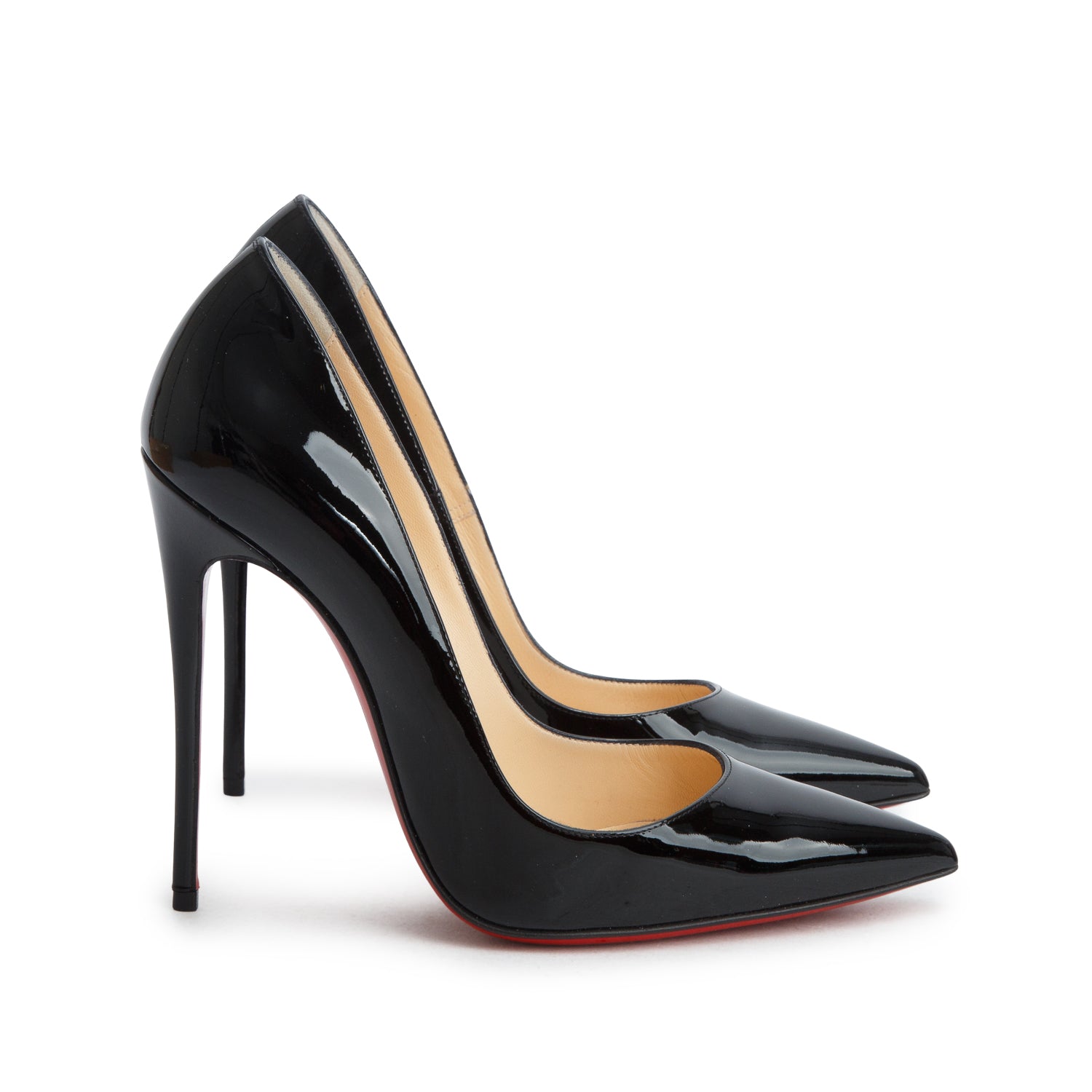 Christian Louboutin Black Patent Leather So Kate 120 Pumps, Size 37.5 w/ Box