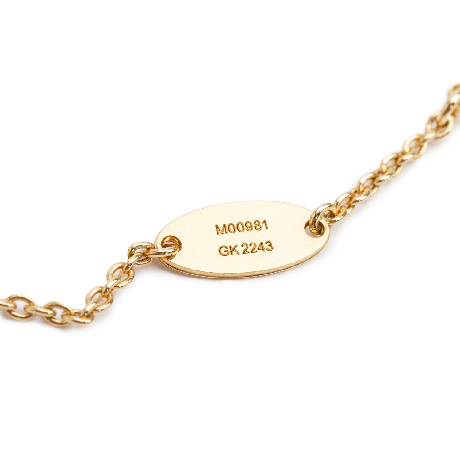 Louis Vuitton 2023 Gold Plated LV Floragram Necklace w/ Box