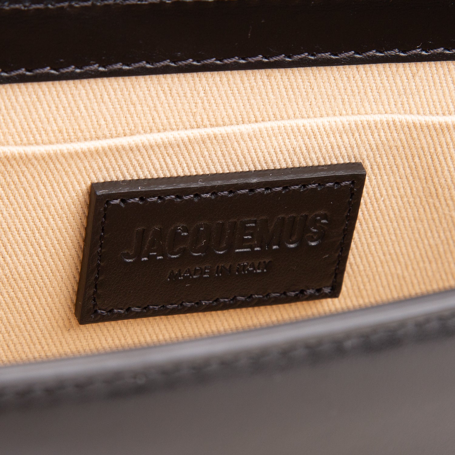 Jacquemus Black Leather Le Chiquito Long Handle Bag w/ Strap