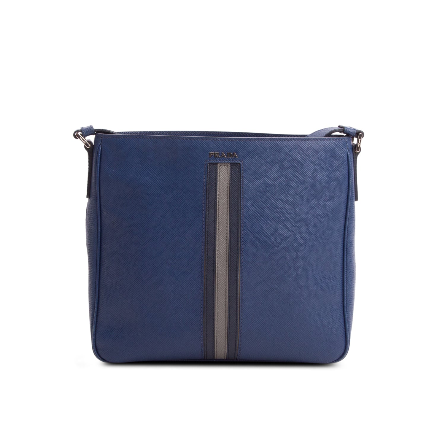 Prada Blue Saffiano Mesenger Bag w/ Authenticity Card