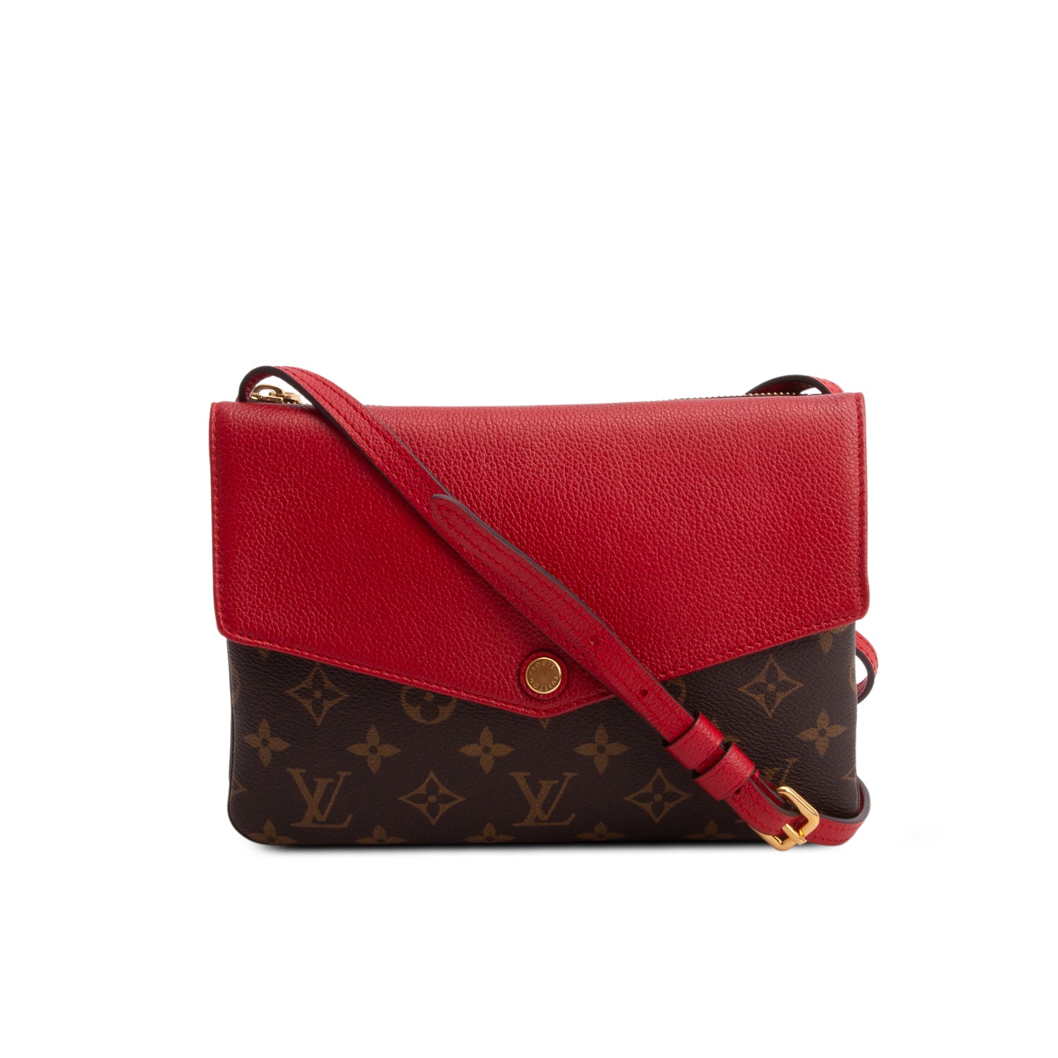 Louis Vuitton Red Monogram Twice