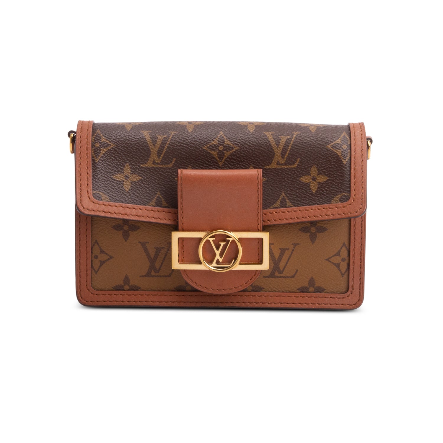 Louis Vuitton Reverse Monogram Dauphine Chain Wallet