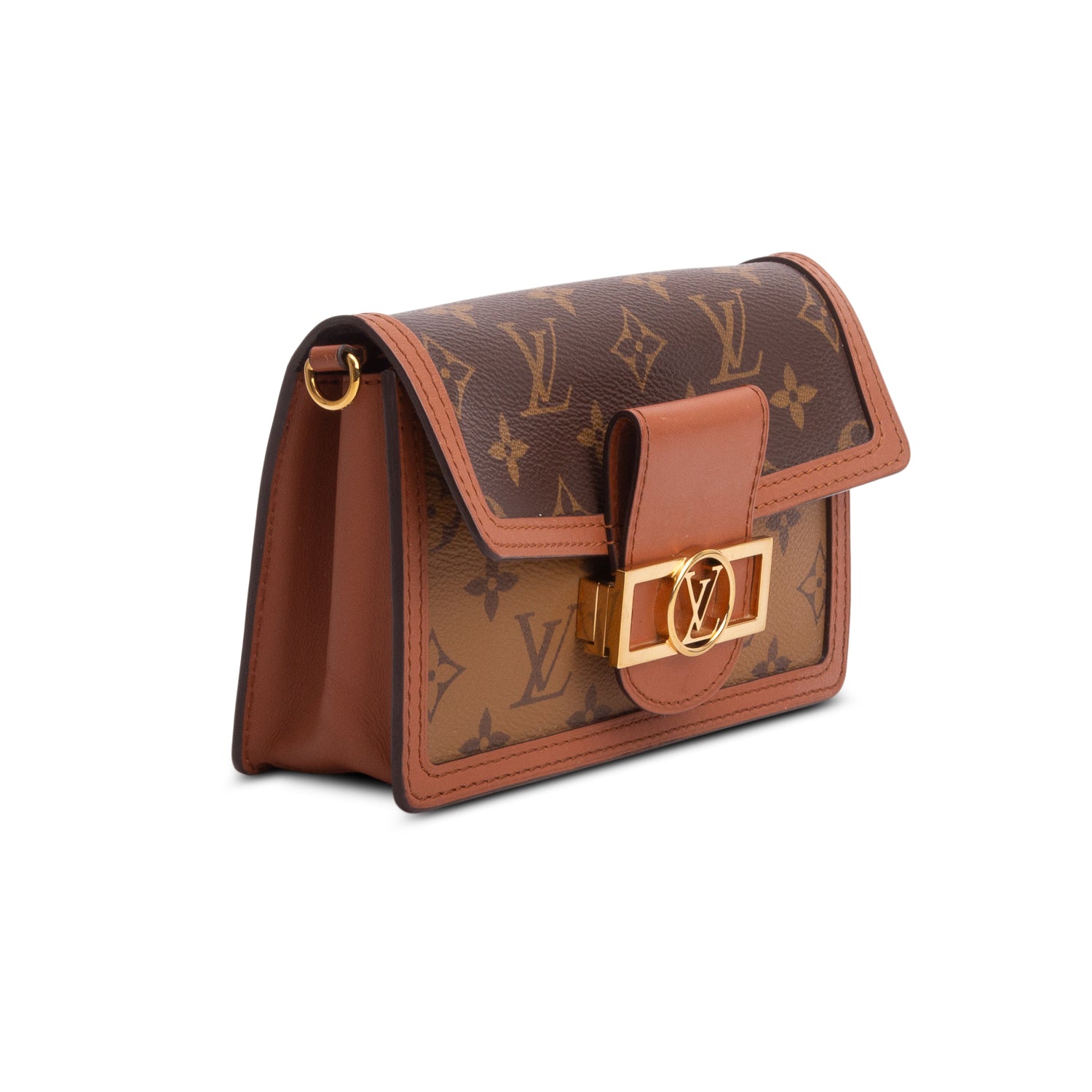 Louis Vuitton Reverse Monogram Dauphine Chain Wallet