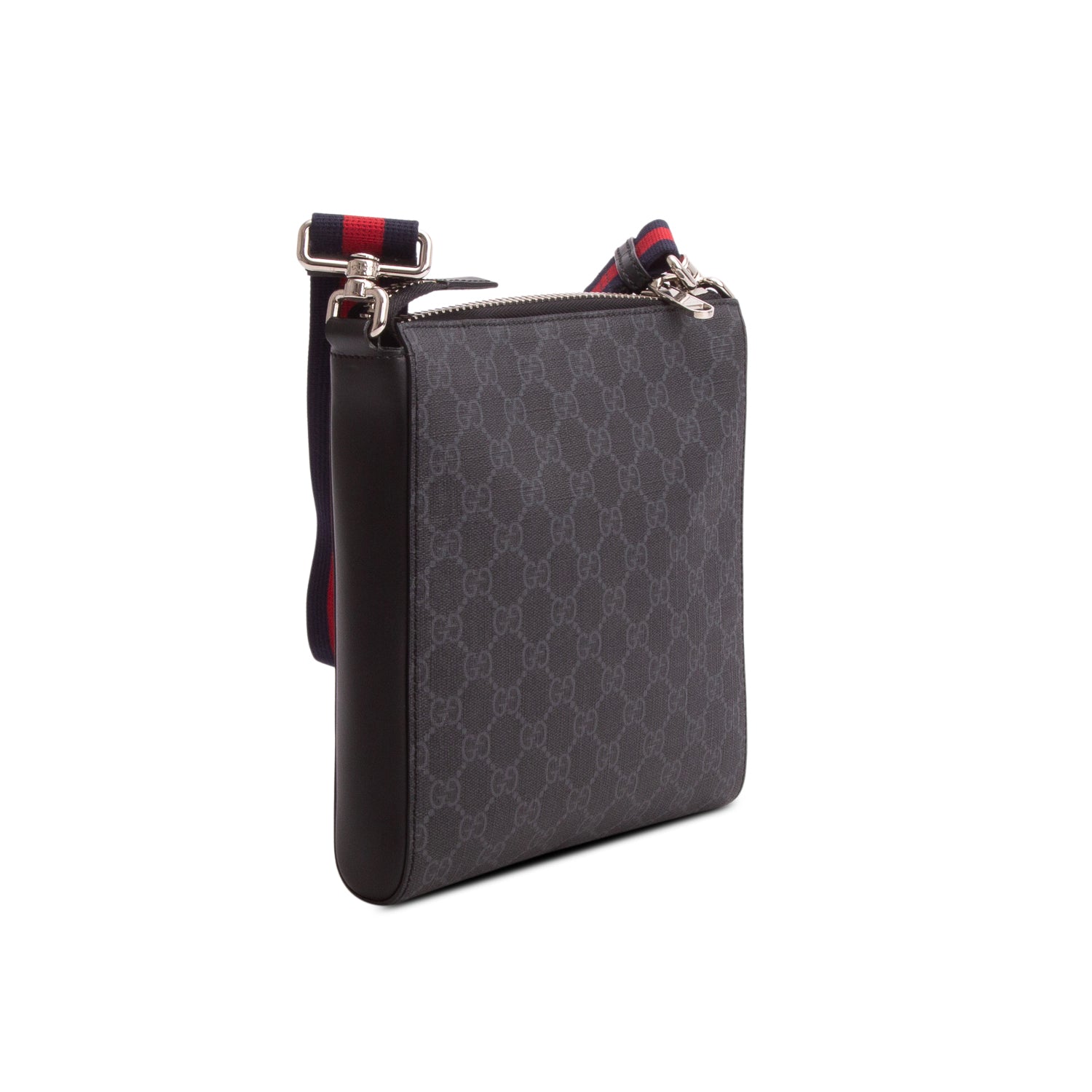 Gucci Black GG Supreme Small Messenger Bag