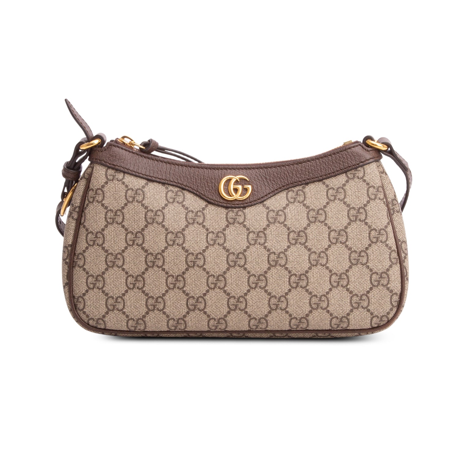 Gucci GG Supreme Monogram Textured Dollar Calfskin Small Ophidia Shoulder Bag