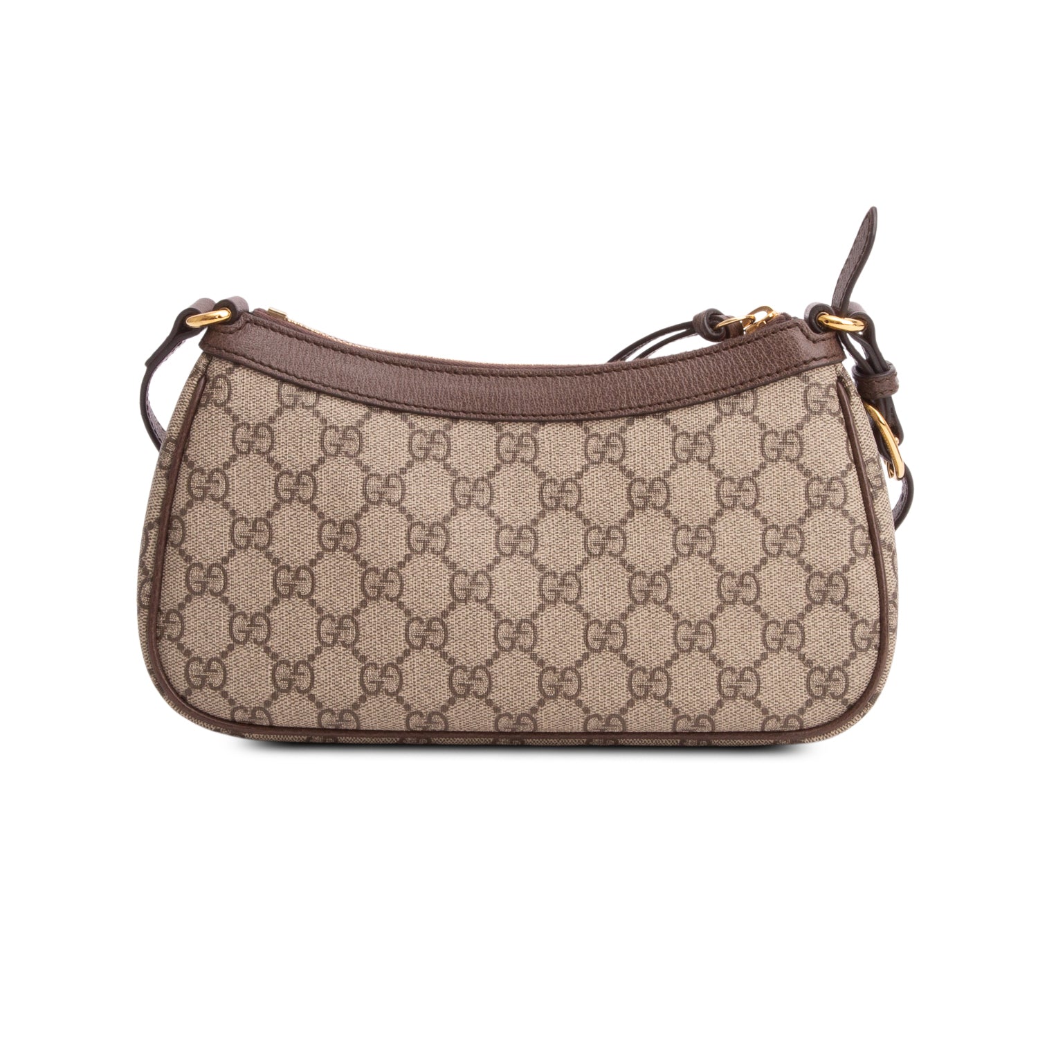 Gucci GG Supreme Monogram Textured Dollar Calfskin Small Ophidia Shoulder Bag