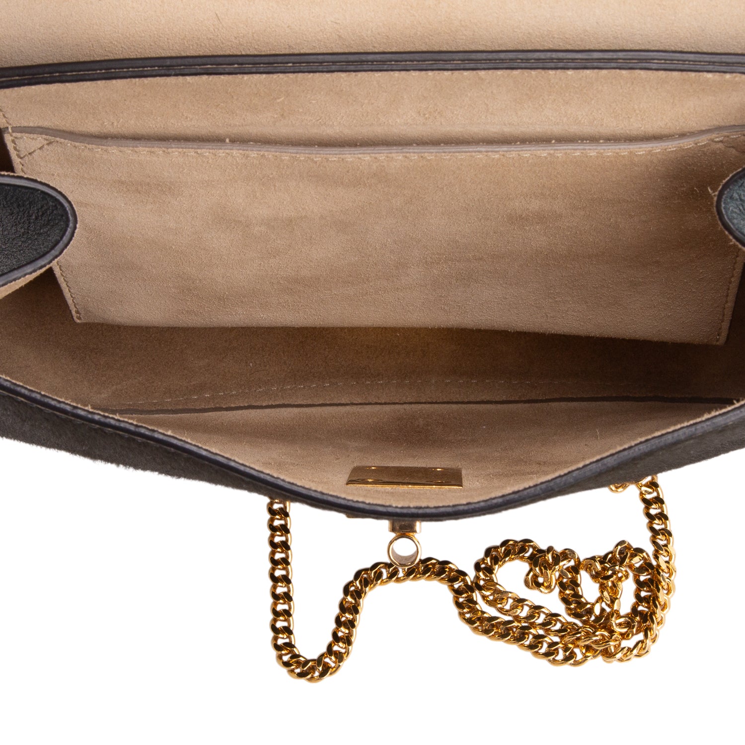 Chloe Green Calfskin & Ponyhair Small Drew Shoulder Bag