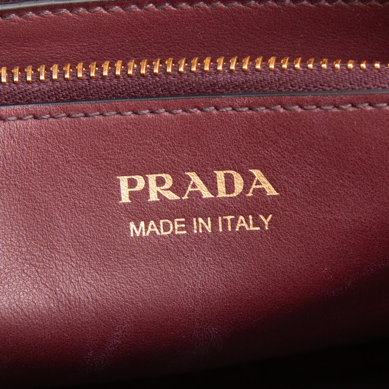 Prada Burgundy Saffiano & City Calf Leather Medium Paradigme Tote w/ Strap & Authenticity Card