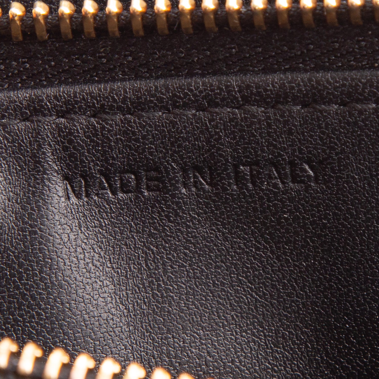 Christian Dior 2022 Black Calfskin Cannage Caro Zipped Pouch w/ Chain