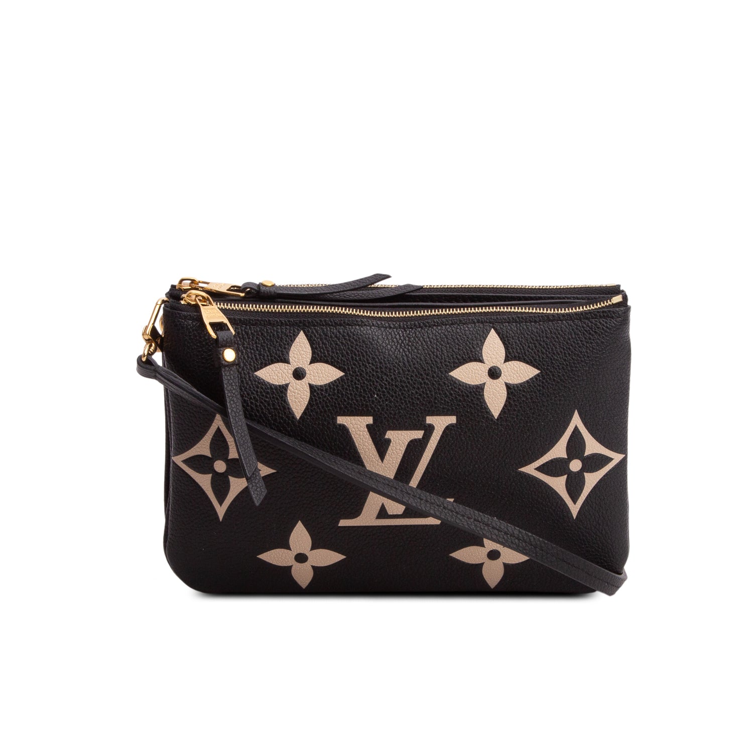 Louis Vuitton Black Empreinte Monogram Giant Double Zip Pochette