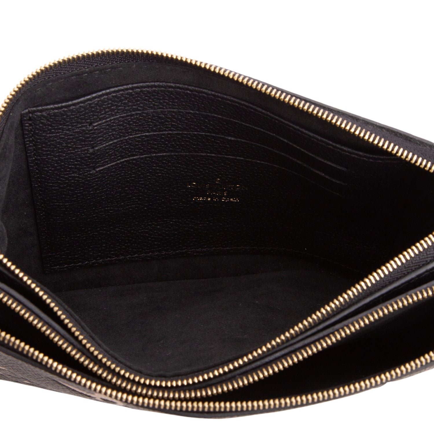 Louis Vuitton Black Empreinte Monogram Giant Double Zip Pochette
