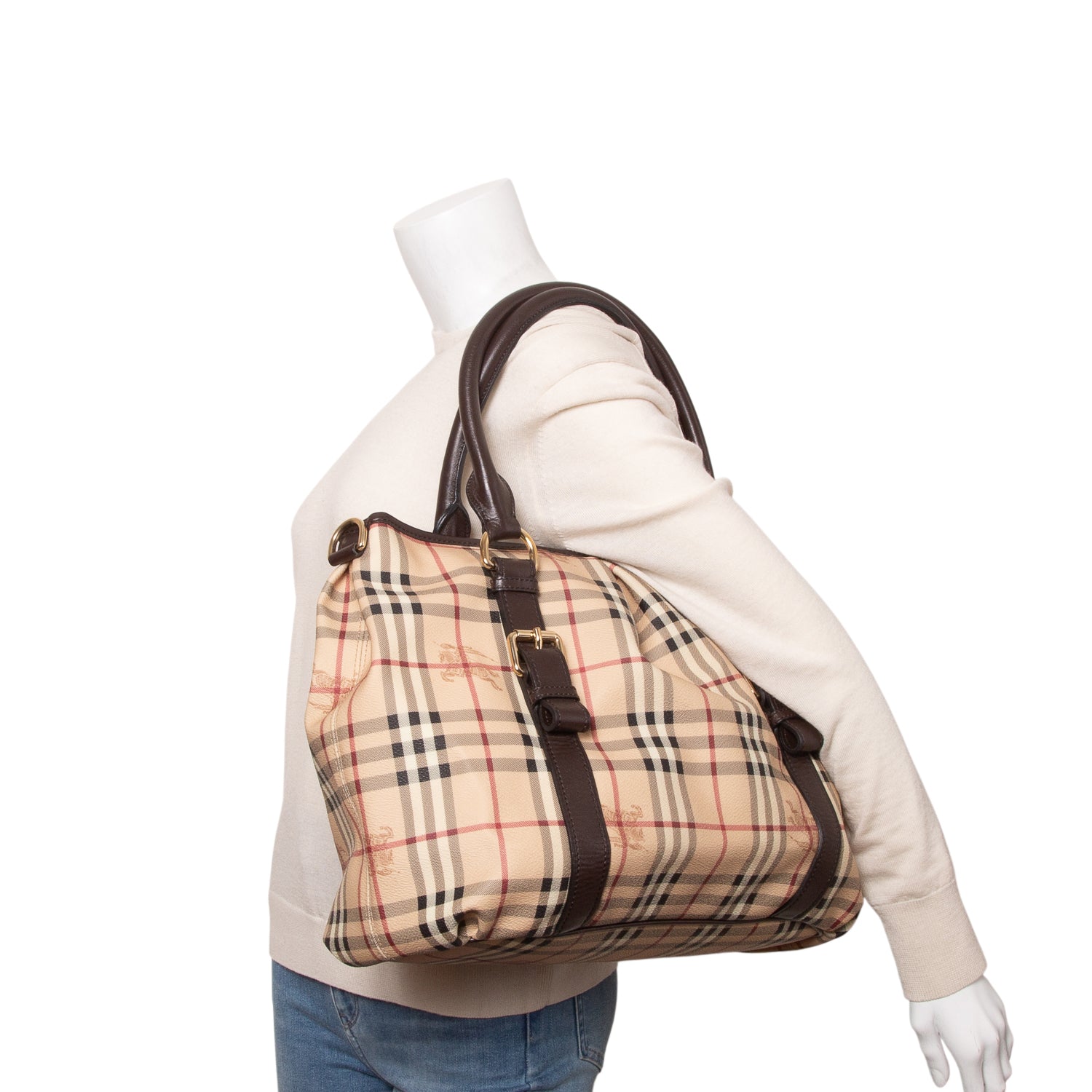 Burberry Haymarket Check Medium Northfield Tote
