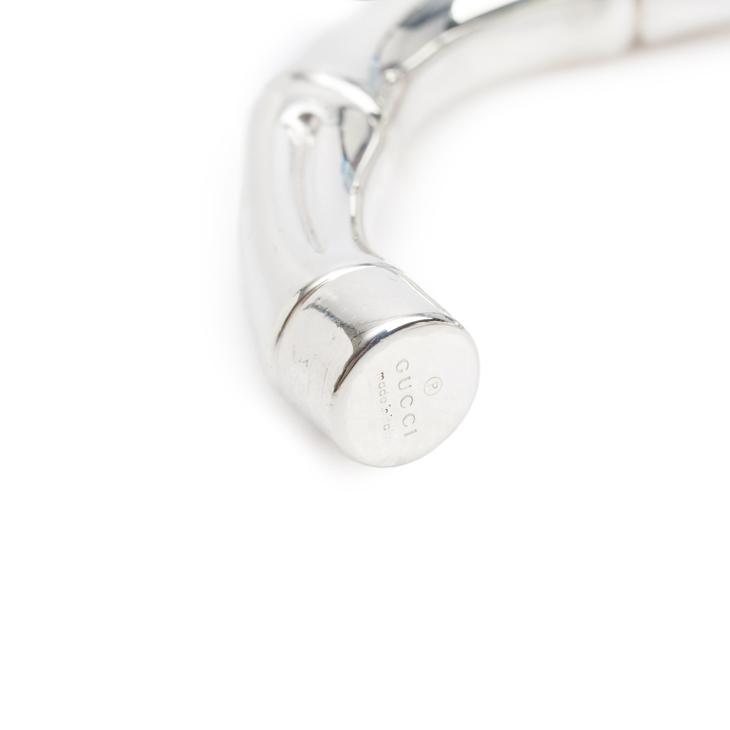 Gucci Sterling Silver Bamboo Cuff Bracelet