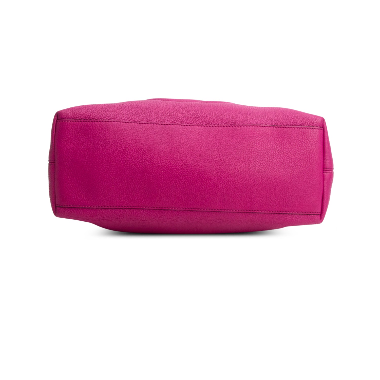 Gucci Fuschia Pebbled Calfskin Medium Soho Chain Shoulder Bag