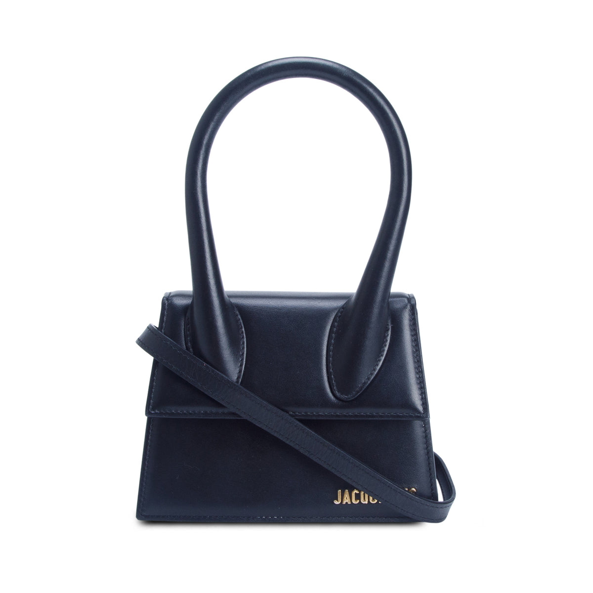 Jacquemus Black Smooth Calfskin Le Chiquito Moyen w/ Strap