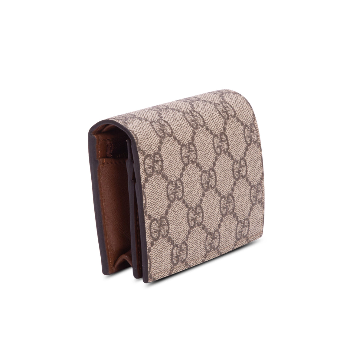 Gucci GG Supreme Canvas Card Case Wallet w/ Box