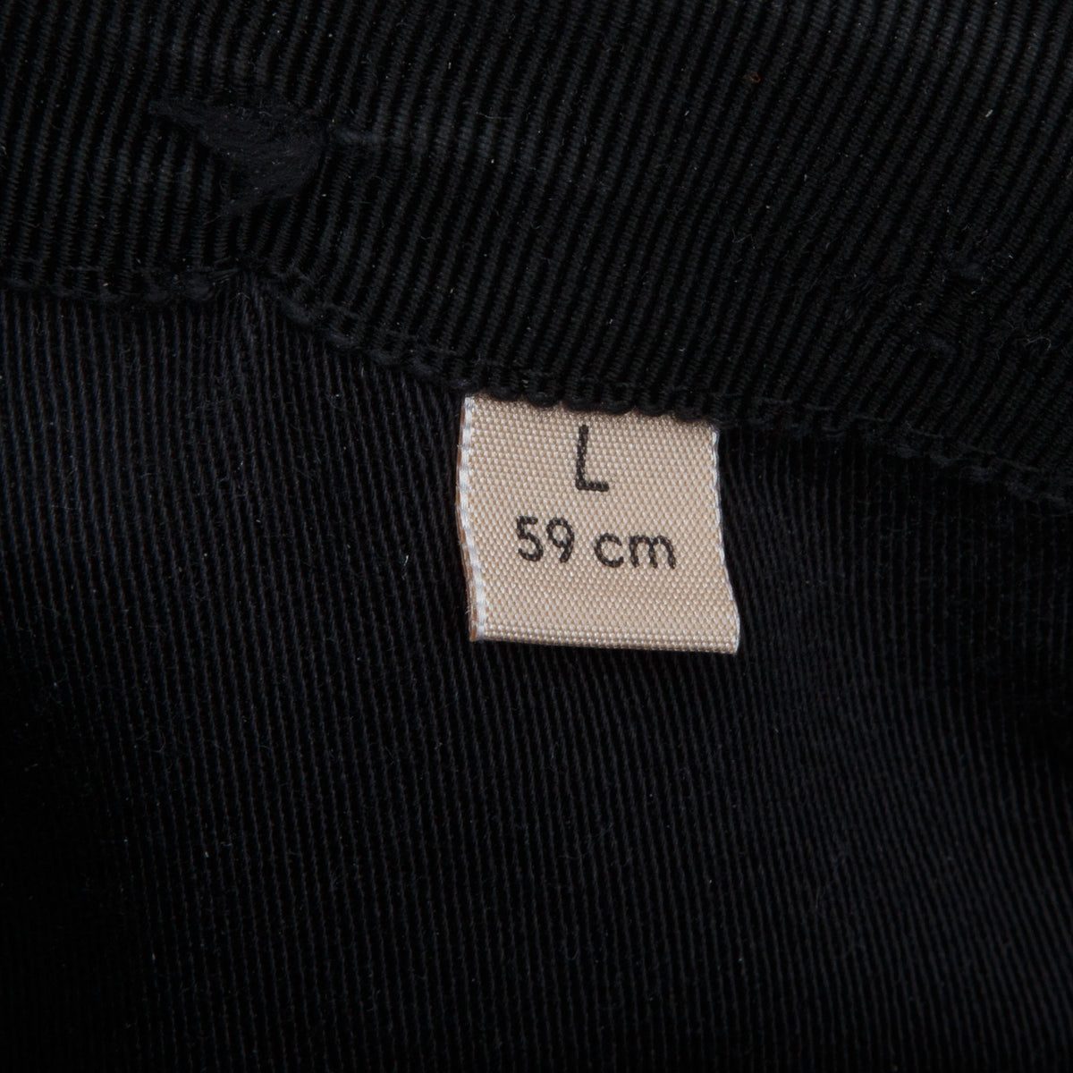Gucci Black GG Canvas Baseball Hat with Web, Size L 59