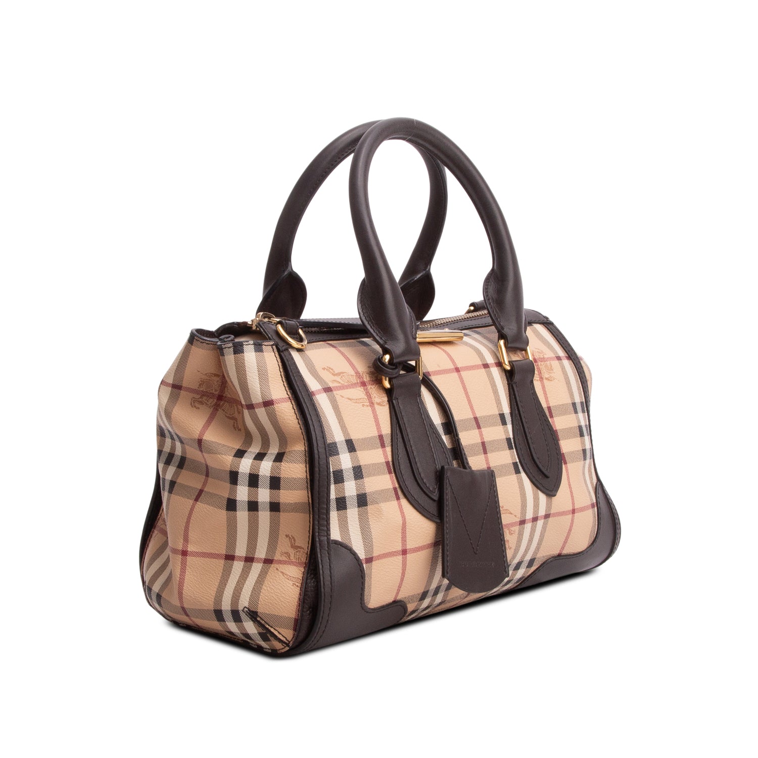 Burberry Haymarket Check Gladstone Tote w/ Strap
