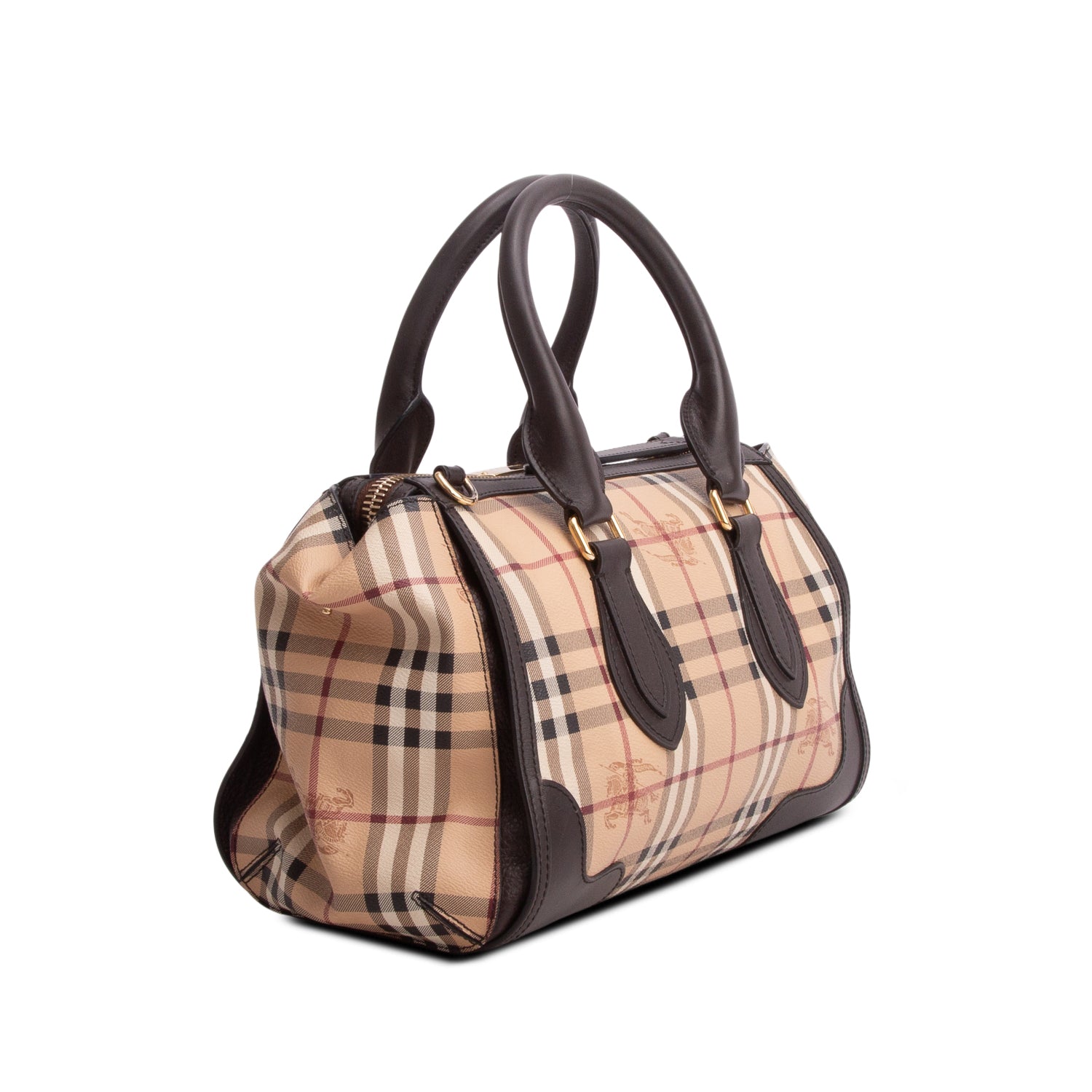 Burberry Haymarket Check Gladstone Tote w/ Strap