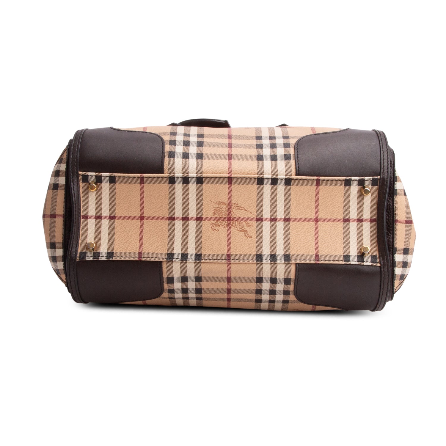 Burberry Haymarket Check Gladstone Tote w/ Strap