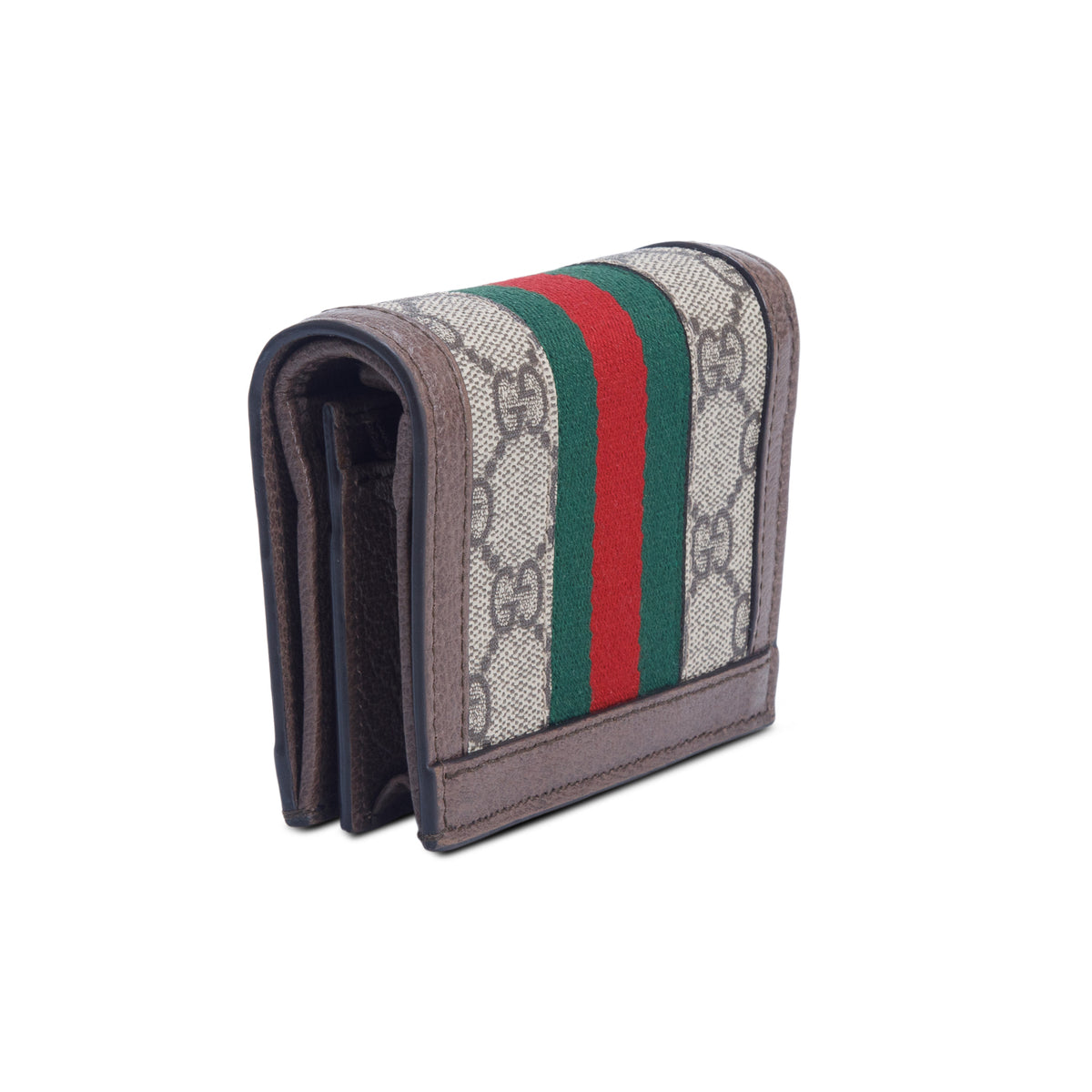 Gucci GG Supreme Web Chain Card Case Wallet