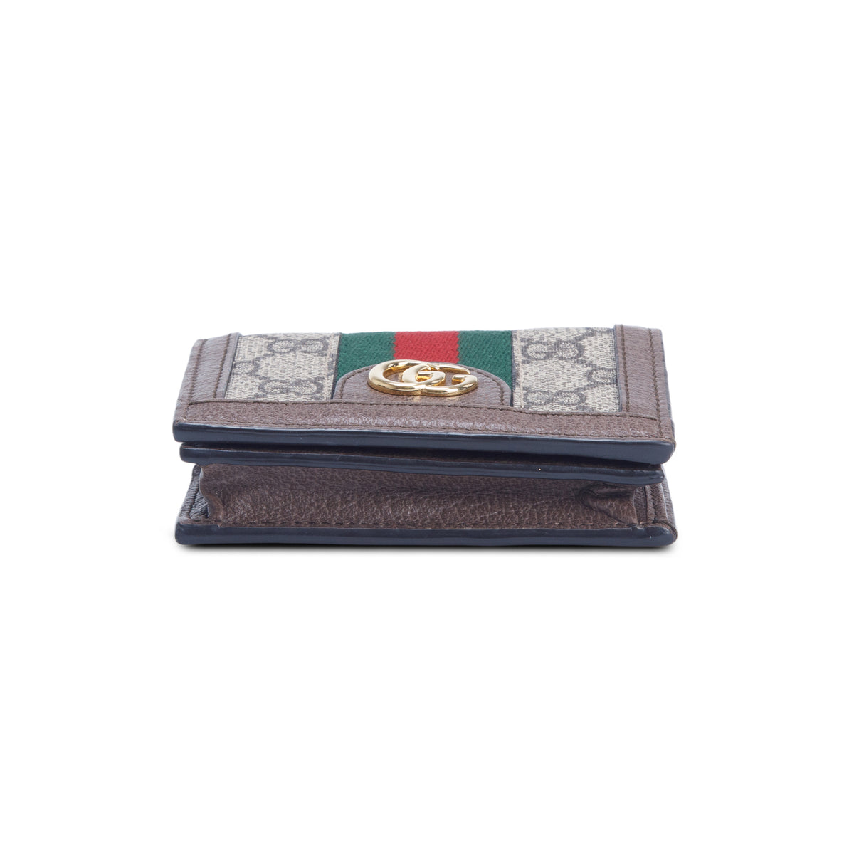 Gucci GG Supreme Web Chain Card Case Wallet