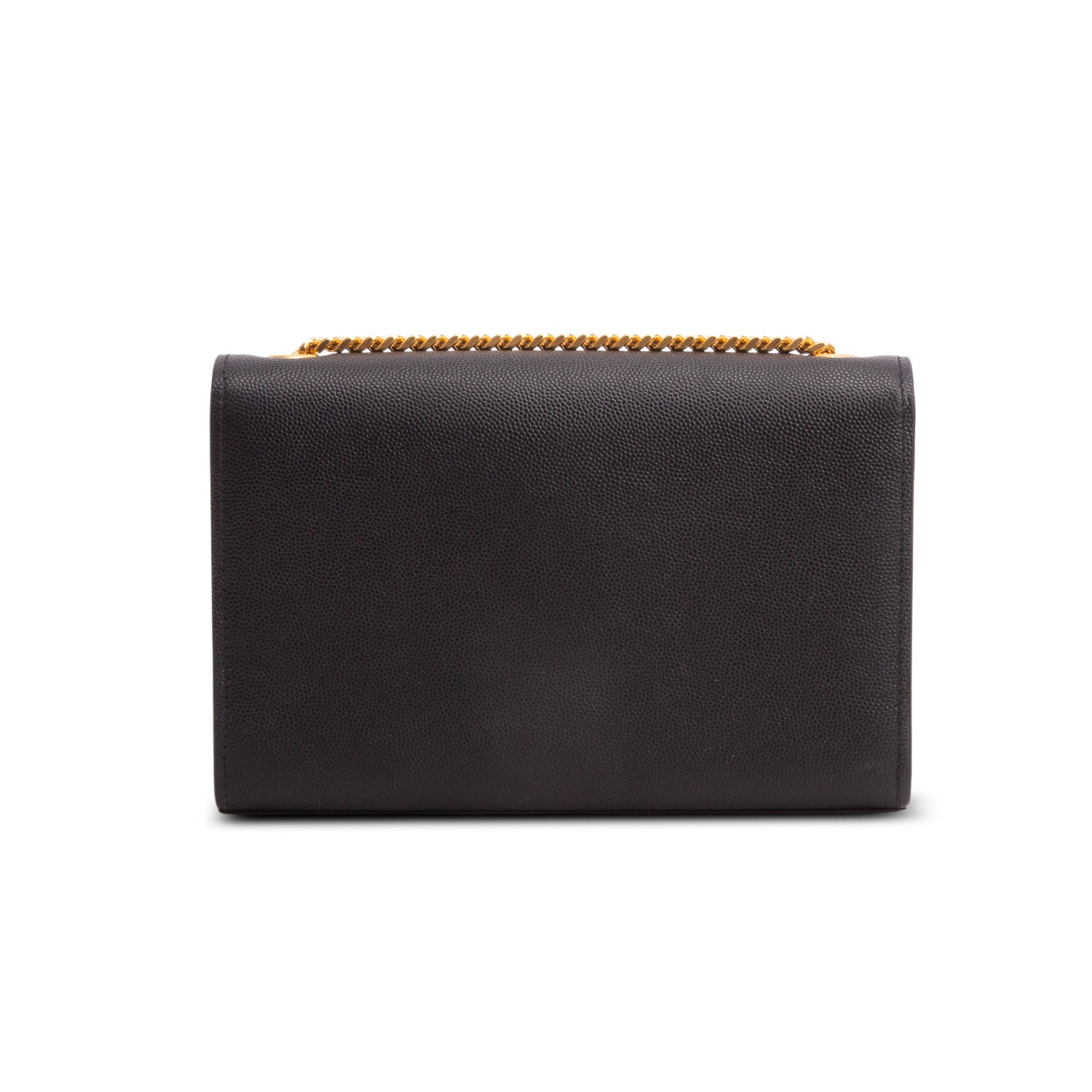 Saint Laurent Black Grain De Poudre Small Kate Chain Bag