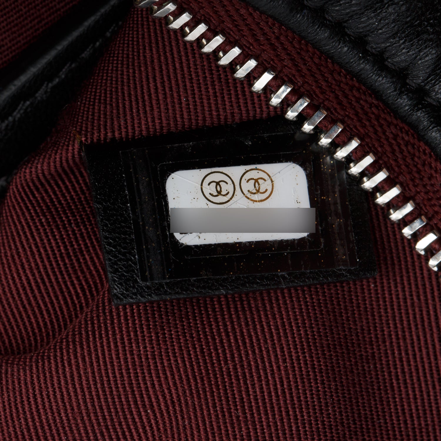 Chanel Black Lambskin Quilted Medium O-Case