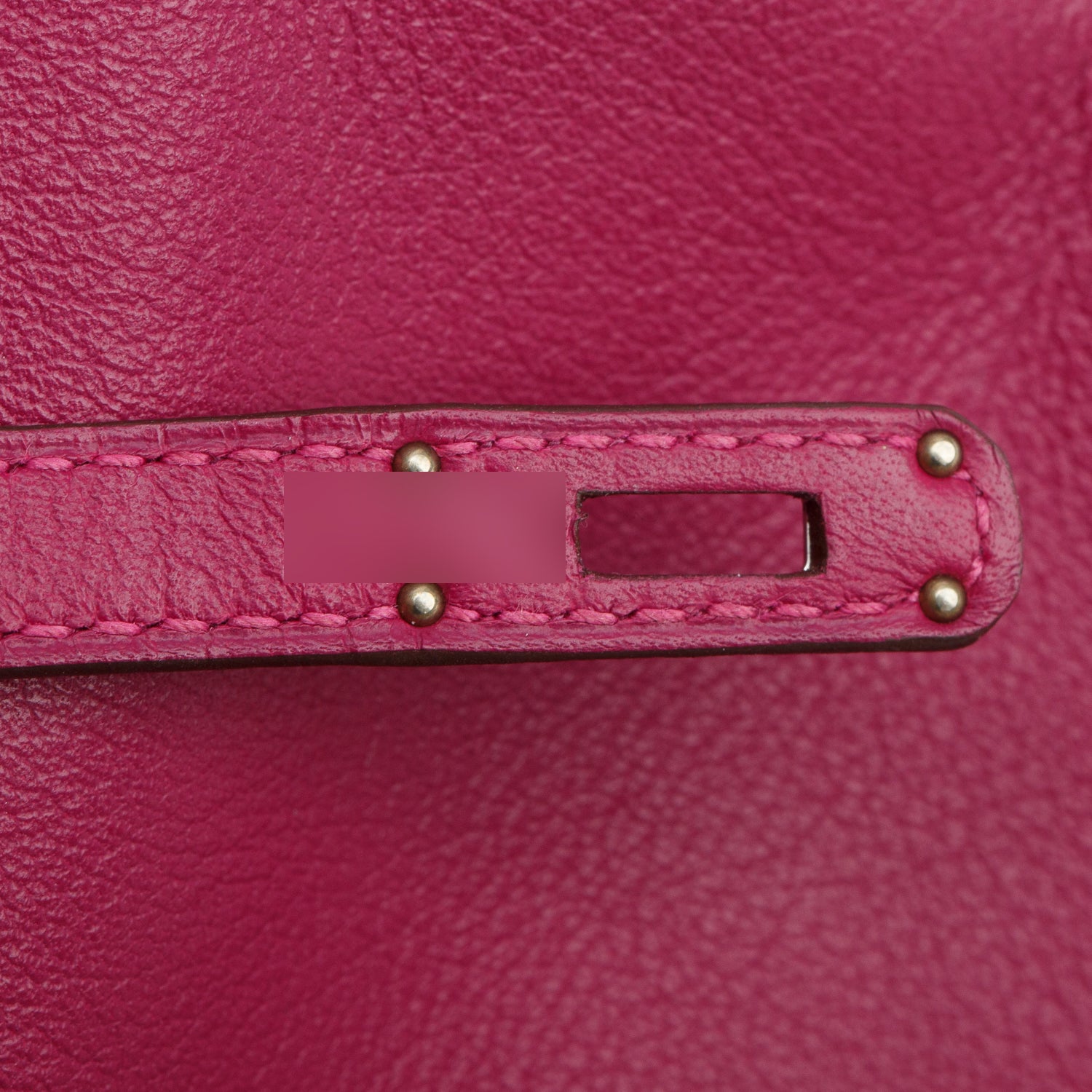 Hermes Rose Pourpre Swift Leather Micro Birkin 15 w/ Strap