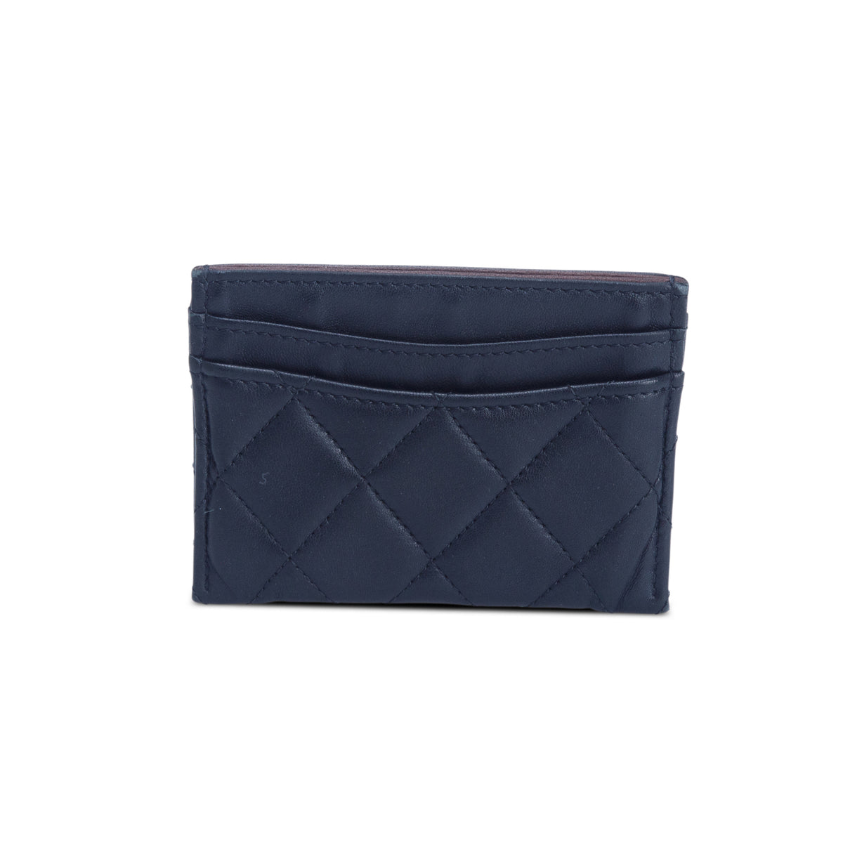 Chanel Black Lambskin Leather Classic Card Holder