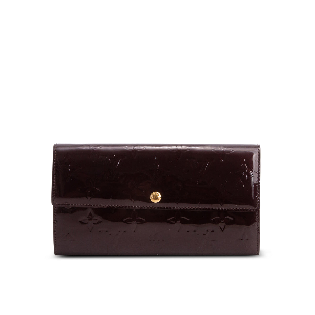 Louis Vuitton Amarante Monogram Vernis Sarah Wallet